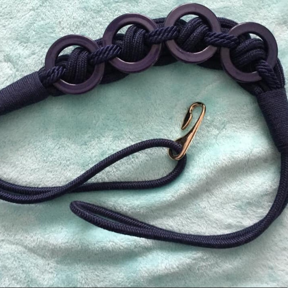 🌀Vintage Navy Blue Plastic Belt🌀